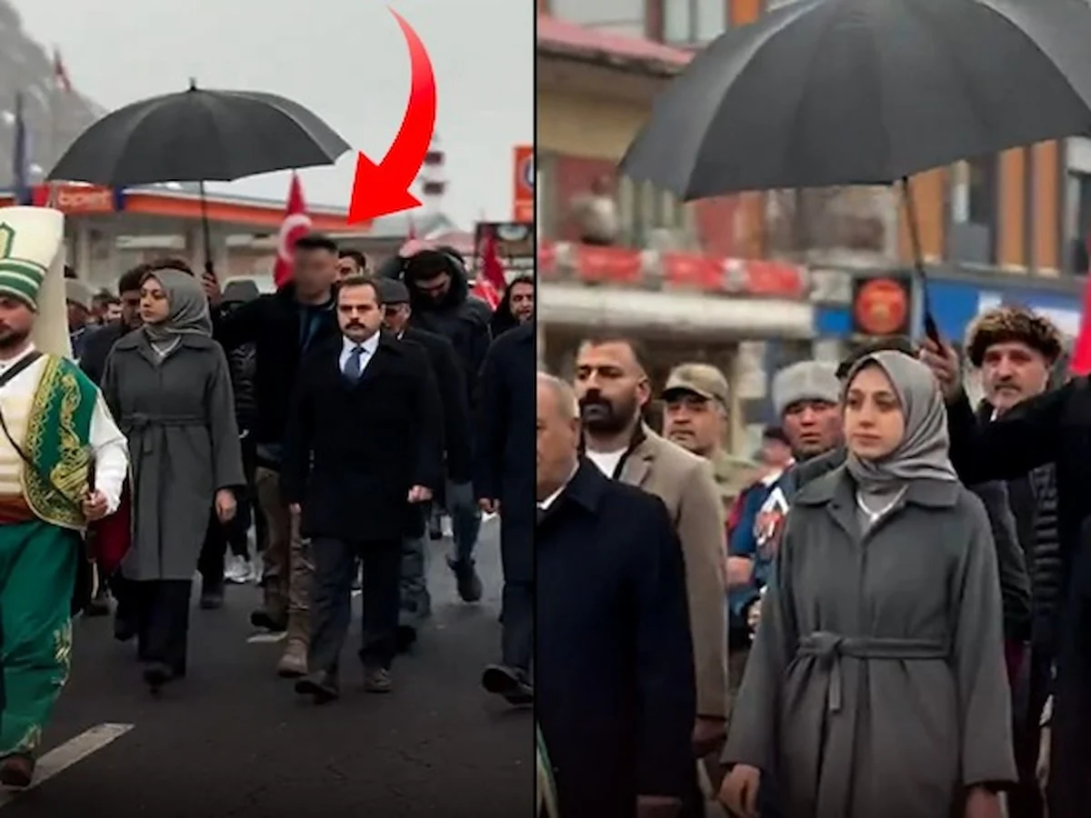 Koruma Polisi, Kaymakamı bu defa yağmurdan korudu