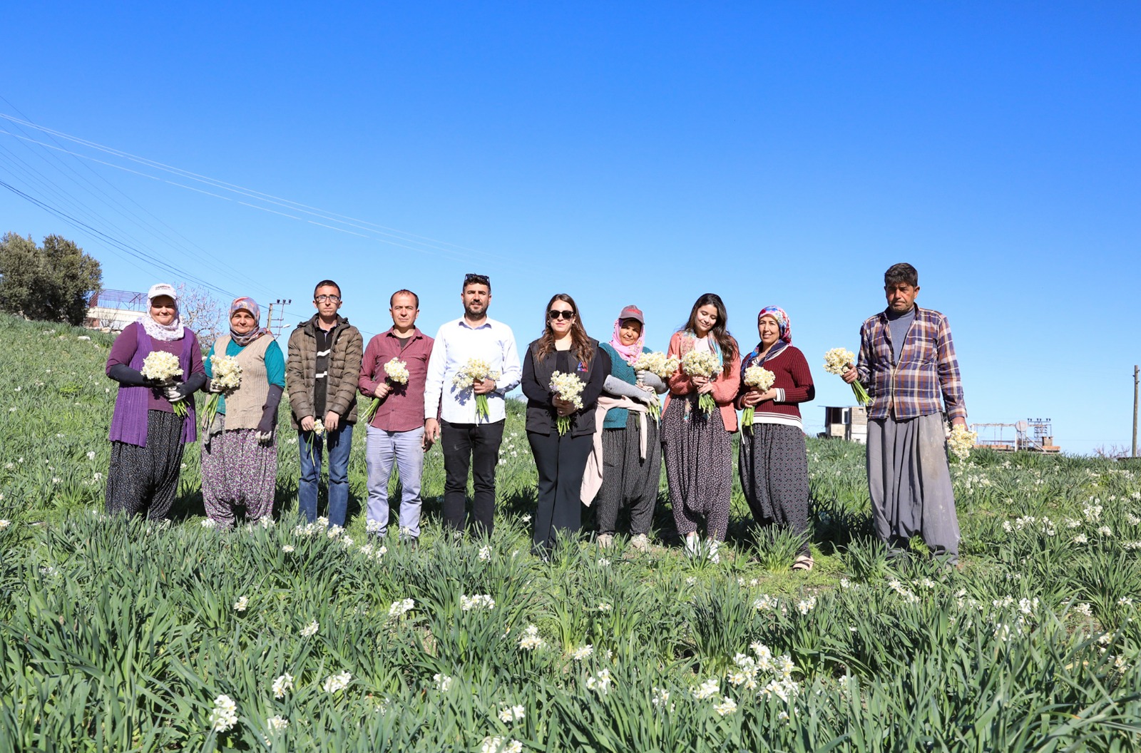 "MERSİN BÜYÜKŞEHİR ATIL ARAZİLERİ NERGİS SOĞANI İLE DEĞERLENDİRİYOR"