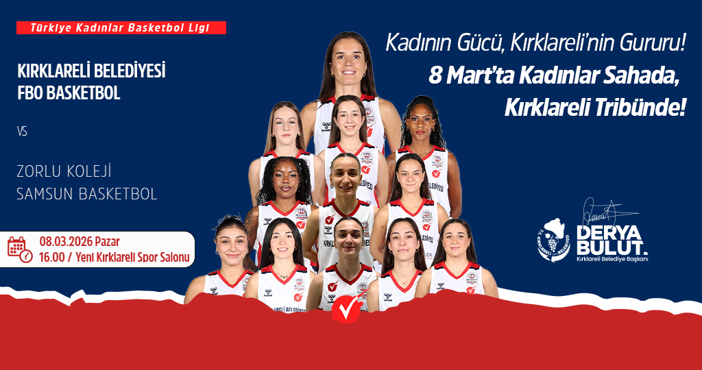 Kırklareli: "8 Mart’ta Kadınlar Sahada"