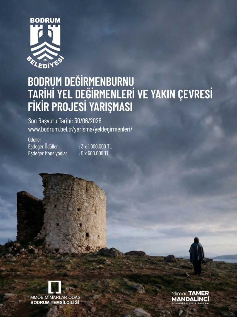 "Bodrum’un Tarihi Yel Değirmenleri Fikir Projesi Yarışması Başladı"
