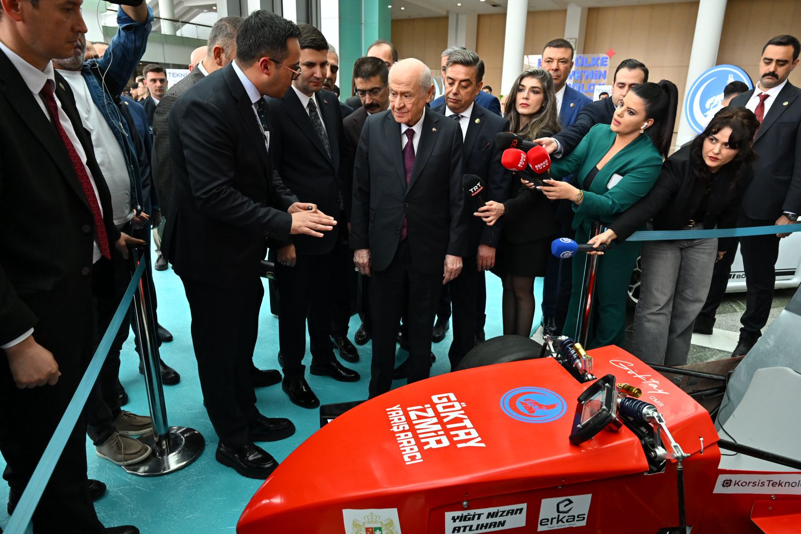 MHP Genel Başkanı Bahçeli, TEKNOCAK Festivali'nde stantları gezdi