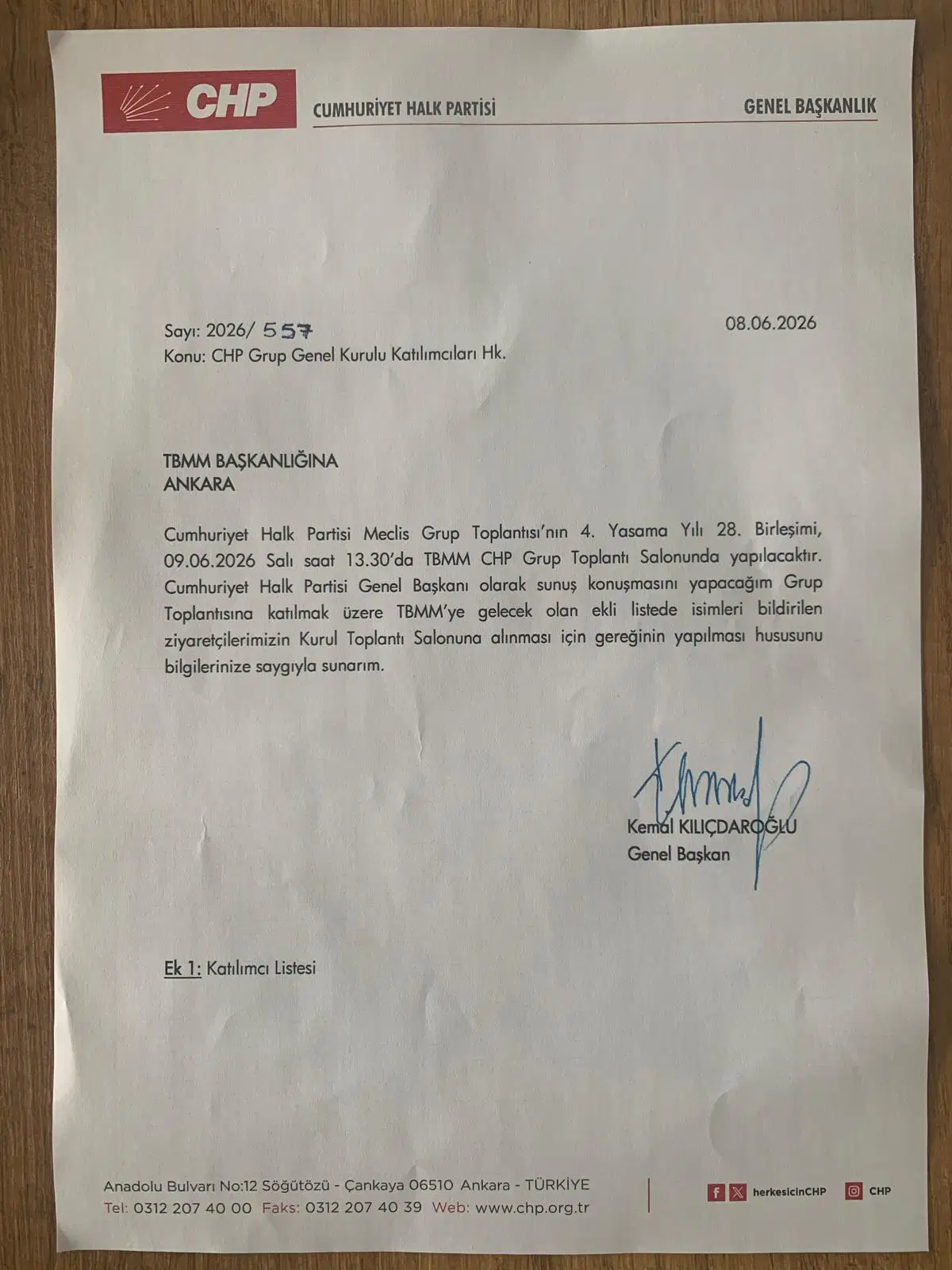 Kılıçdaroğlu’ndan Meclis'e Sürpriz Dilekçe