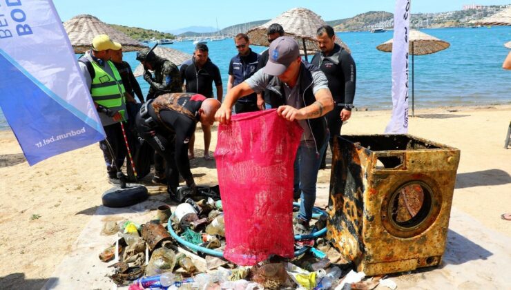 Bodrum Belediyesi’nden deniz dibi temizliği etkinliği