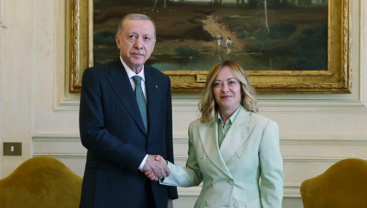 Erdoğan’ın İtalya Başbakanı Meloni ile görüşmesinde dikkat çeken o detay!