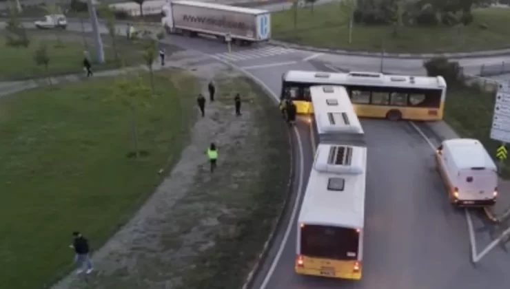 Freni patlayan İETT otobüsünden feci kaza!