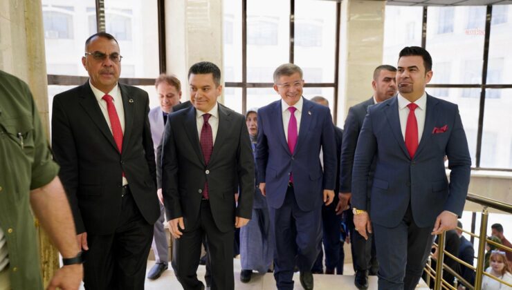 Ahmet Davutoğlu’ndan Irak Türkmen Cephesi Genel Başkanı Mehmet Seman Ağa’ya ziyaret