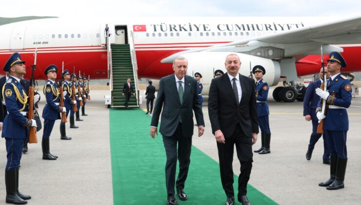 Erdoğan ve Aliyev’den, Laçın Uluslararası Havalimanı’nın açılışı