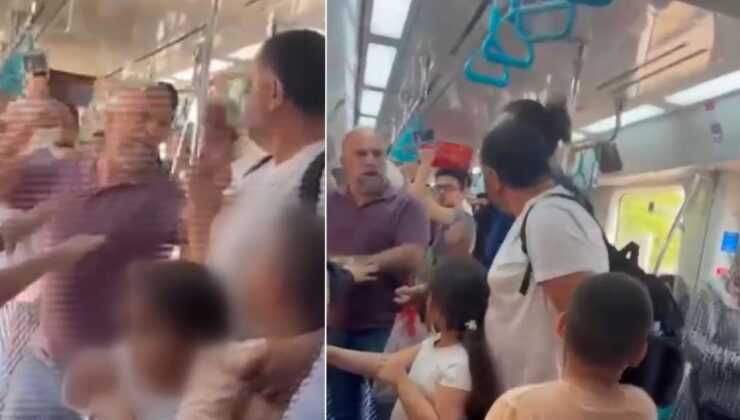 Marmaray’da çocuklarının gözü önünde babayı dövenler yakalandı