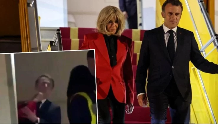 Fransa Cumhurbaşkanı Macron eşinden tokat mı yedi?