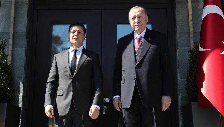 Erdoğan ve Volodimir Zelenskiy’den ilk görüntü