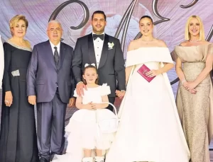 Ahmet Emin Ahlatcı ile Sinan Engin’in kızı Elif Engin’in görkemli düğünü