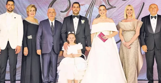Ahmet Emin Ahlatcı ile Sinan Engin’in kızı Elif Engin’in görkemli düğünü