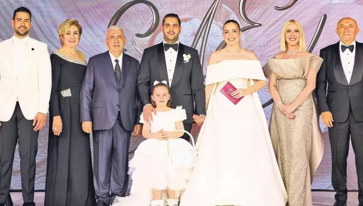 Ahmet Emin Ahlatcı ile Sinan Engin’in kızı Elif Engin’in görkemli düğünü