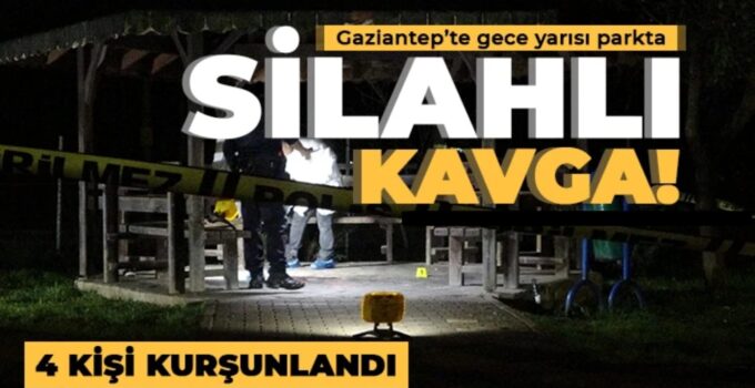 Gaziantep’te parkta silahlı çatışma: 1’i ağır 4 yaralı
