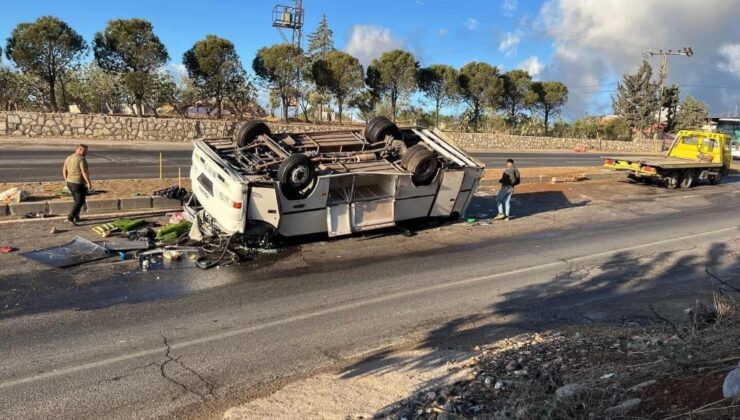 Tarım işçilerini taşıyan midibüsten facia: 25 yaralı