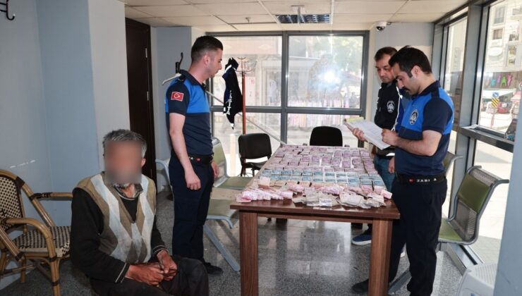 Dilencinin üzerinden 20 bin TL çıktı