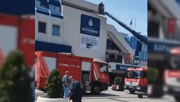 Büyük İstanbul Otogarı’nda bayram öncesi yangın paniği