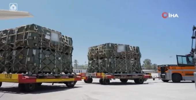 İsrail’e ABD ve Almanya’dan 14 askeri kargo uçağıyla teçhizat sevkiyatı