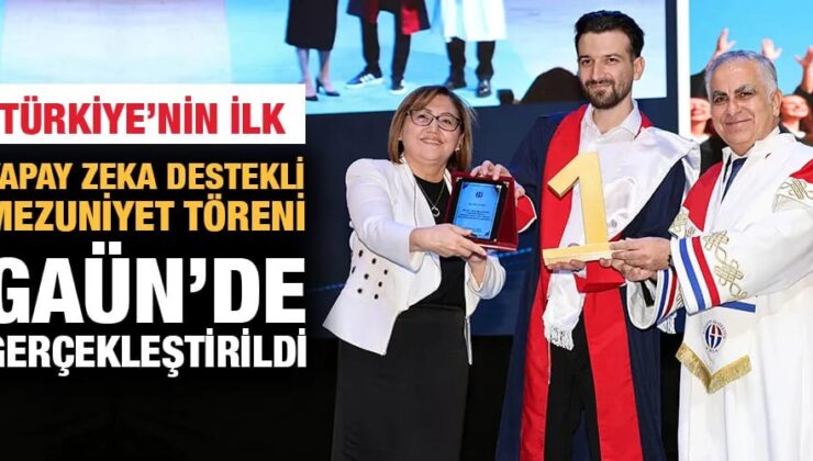 Yapay zeka destekli mezuniyet töreni GAÜN’de gerçekleştirildi