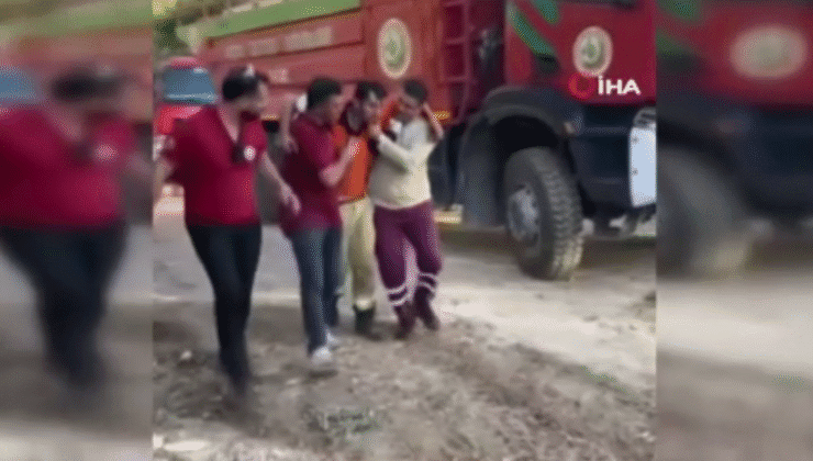 İşte Alevlerle Mücadelenin İçinden Görüntüler: Kendi Canlarını Riske Attılar
