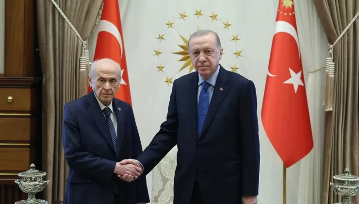 Cumhurbaşkanı Erdoğan ile Devlet Bahçeli terör gündemiyle bir araya geldi