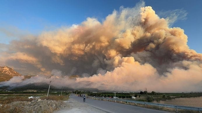 Sakarya’da Başlayan Orman Yangını, Bilecik’e Sıçradı
