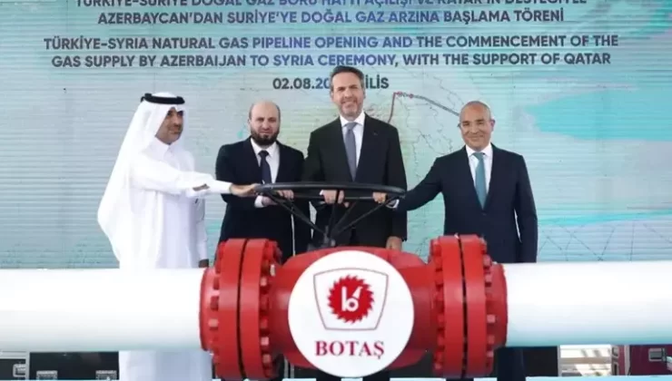 Türkiye’den Suriye’ye İlk Doğal Gaz Sevkiyatı Başladı: “Bölgeye Huzur ve Refah Getirecek”