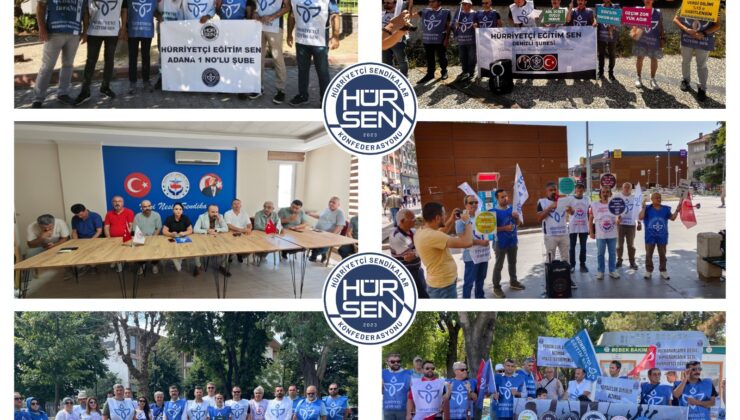HÜR-SEN KONFEDERASYONU, MEMUR VE EMEKLİLERİMİZ İÇİN TÜM İLLERDE EYLEMDEYDİ