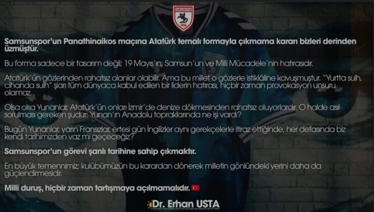 Samsunspor’un Atatürk Temalı Forma Kararı Tartışma Yarattı
