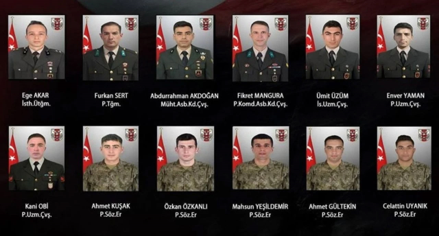 Pençe-Kilit Harekatında 12 Askerin Şehit Olduğu Olayda İdari Tahkikat Sonuçlandı
