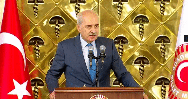 TBMM Başkanı Kurtulmuş: “Kıbrıs’ta iki devletli çözümden başka yol kalmamıştır”