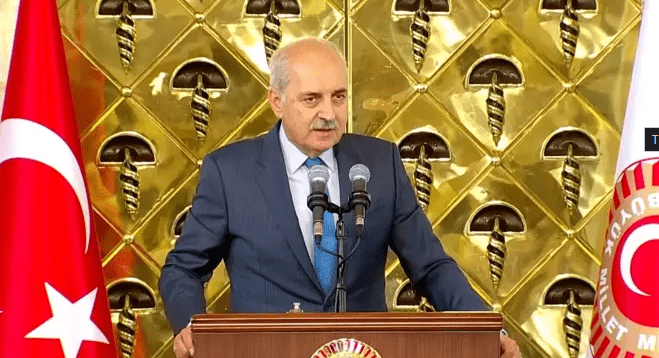 TBMM Başkanı Kurtulmuş: “Kıbrıs’ta iki devletli çözümden başka yol kalmamıştır”