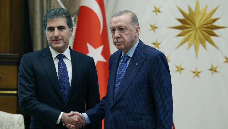 Erdoğan Neçirvan Barzani’yi Kabul Etti