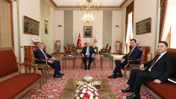 TBMM Başkanı Kurtulmuş, 3 Parti Genel Başkanını Kabul Etti
