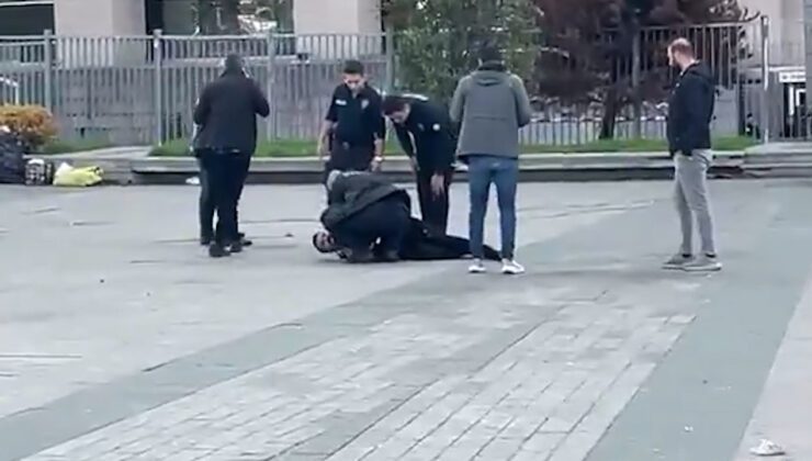 Çağlayan Adliyesi Önünde Silahlı Eylem: Önce Havaya, Sonra Kendi Bacağına Ateş Etti!