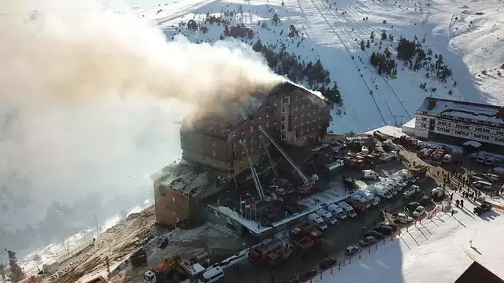 bolu grand kartalkaya otel yangını