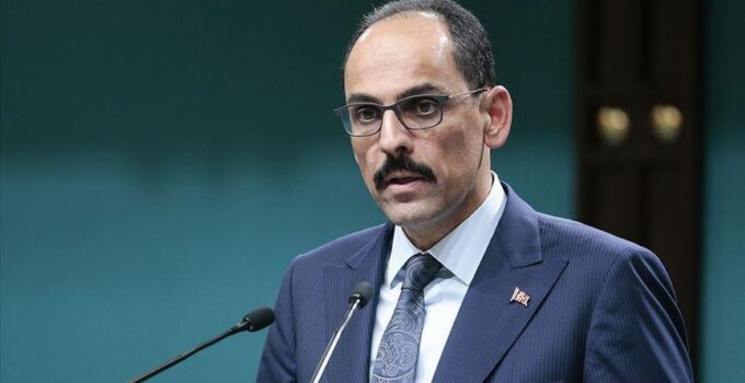İbrahim Kalın’dan ‘Terörsüz Türkiye’ Mesajı!