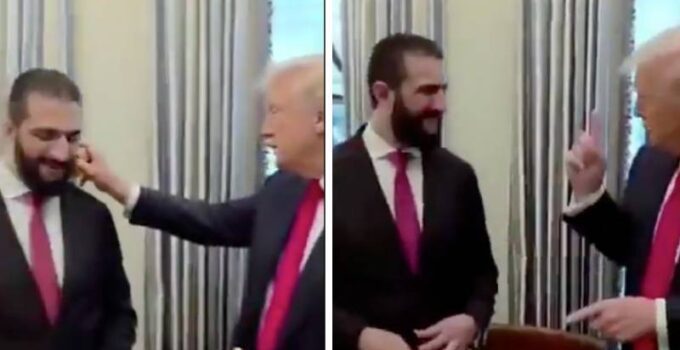 Beyaz Saray’da dikkat çeken anlar: Trump parfüm sıktı, Suriye liderine “Kaç eşin var?” diye sordu