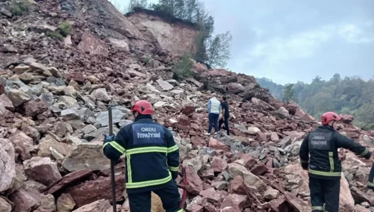 Ordu’da Taş Ocağında Göçük: 2 İşçi Mahsur Kaldı