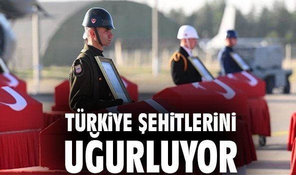 Türkiye Yasta: Düşen Askeri Uçaktaki 20 Şehidimize Gözyaşlarıyla Veda