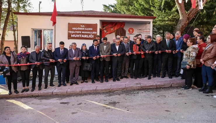 Keçiören’de Yeni Muhtarlık Binası Hizmete Açıldı: Başkan Özarslan “Halka Hizmet Esastır”